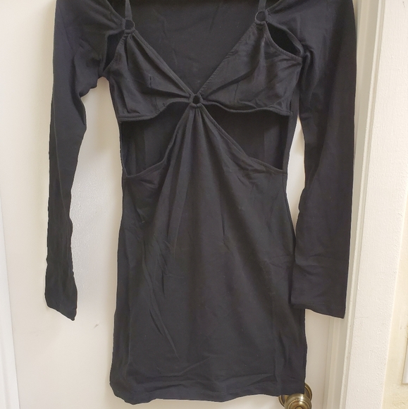 New Iheart Iron fist cut out bodycon black dress size small - Picture 5 of 9